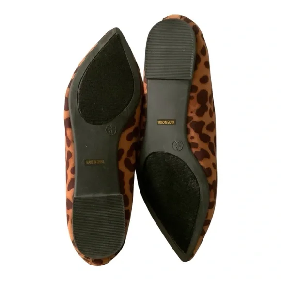 NIB Lulus Emmy Leopard Suede Pointed Loafers Sz 6 - Picture 9 of 12
